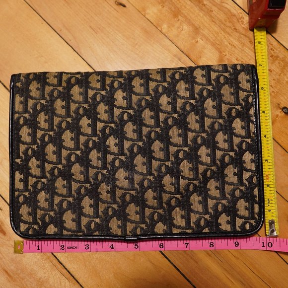 Vintage Christian Dior Monogram Trotter Canvas Clutch Bag - Picture 5 of 11